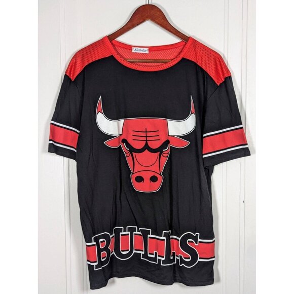Natalia Other - Vintage 90s Reworked Upcycled Chicago Bulls T-shirt Natalia Jersey VTG Small/Med